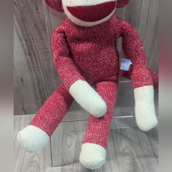 Ralph Lauren Style! Christmas Sock Monkey Red "Maxx" Plush Stuffed Animal 18" - Picture 3 of 7
